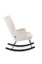 Aemely® Schommelstoel Mama - Wit Teddy, Zwart Hout, Ophalen of Verzenden, Nieuw, Stoel(en)