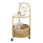 LIVSK Ronde Salontafel met Berenmotief - Gehard Glas - 2-laa, Verzenden, Nieuw