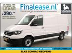 Vw Crafter 35 2.0 TDI L3H3 177PK 3500kg Airco 3Pers €290pm, Auto's, Volkswagen, Wit, Nieuw, Lease