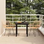 vidaXL 3-delige Tuinset poly rattan, 2 zitplaatsen, Nieuw, Tuinset, Verzenden