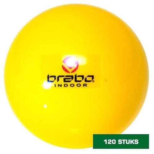 Brabo zaalhockeybal geel 120 stuks, Sport en Fitness, Voetbal, Nieuw, Verzenden