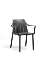 2 stuks Nardi Tiberina armleuningstoel - Antraciet, Tuin en Terras, Tuinstoelen, Ophalen of Verzenden, Nieuw, Overige materialen