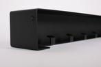 Unieke metalen design kapstok minimalistisch zwart 1000mm, Nieuw, 100 tot 150 cm, Metaal, Wandkapstok