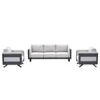 Garden Impressions Medellin loungeset 3-delig - donker grijs, Verzenden, Nieuw