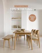 10% korting: Uitschuifbare Scandinavische houten tafels, Huis en Inrichting, Tafels | Eettafels, Vijf personen of meer, Nieuw