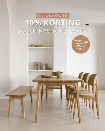 10% korting: Uitschuifbare Scandinavische houten tafels beschikbaar voor biedingen