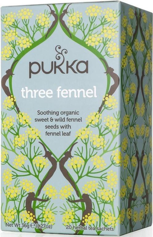 PUKKA THREE FENNEL THEE DOOSJE 20 ZAKJES, Diversen, Levensmiddelen, Verzenden