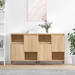 vidaXL Dressoirs 2 st bewerkt hout sonoma eikenkleurig, Huis en Inrichting, Verzenden, Nieuw, Overige houtsoorten