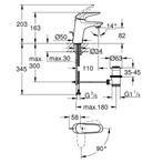 Wastafelkraan Grohe Wave New M-size met Waste Chroom, Ophalen of Verzenden, Nieuw
