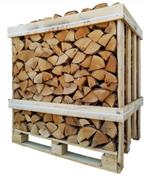 Berken ovengedroogd halve pallet haardhout gratis verzending, Tuin en Terras, Minder dan 3 m³, Ophalen of Verzenden, Blokken, Berkenhout