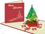 Kerstboom met cadeautjes - Kerstkaart met feestelijke gou..., Verzenden, Nieuw