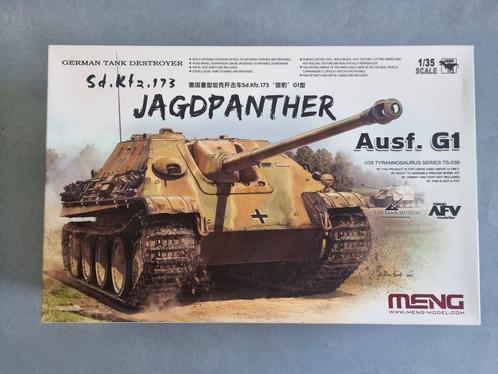Meng Model TS-039 Sd.Kfz. 173 Jagdpanther Ausf. G1 1:35, Hobby en Vrije tijd, Modelbouw | Auto's en Voertuigen, Verzenden