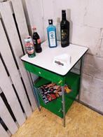 Bijzettafel - Vintage industriële kast - Staal