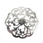 Zilveren broche | Floraal design