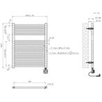 Elektrische Radiator Wiesbaden Elara 76.6x60 Cm Smart Wifi, Ophalen of Verzenden, Nieuw