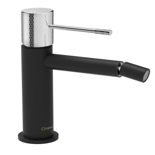 Bidet Mengkraan Sapho Solaris Mat Zwart/Chroom, Doe-het-zelf en Verbouw, Sanitair, Kraan, Nieuw, Chroom, Ophalen of Verzenden