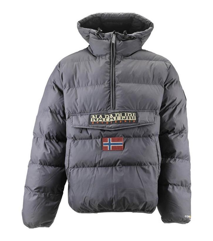 Napapijri Jas in maat L Grijs | 10% korting, Kleding | Heren, Jassen | Winter, Overige kleuren, Zo goed als nieuw, Verzenden