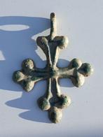 Byzantijns Brons Kruis - 41 mm (Zonder Minimumprijs), Sieraden, Tassen en Uiterlijk, Antieke sieraden