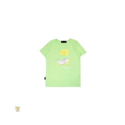 T-shirt - kat - licht groen - maten: 86/92, 98/104 - HEBE, Kinderen en Baby's, Kinderkleding | Overige, Nieuw, Verzenden
