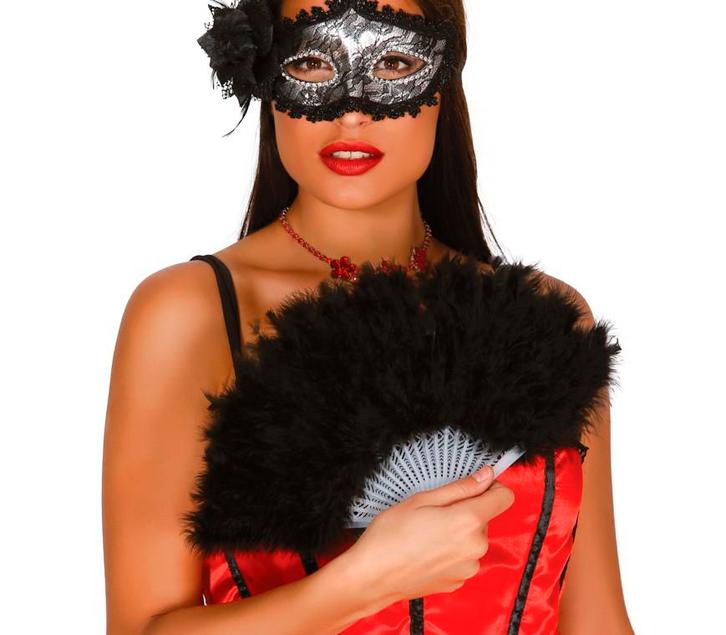 Waaier Zwarte Veren, Hobby en Vrije tijd, Feestartikelen, Nieuw, Verzenden