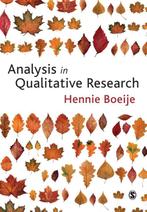 Analysis in Qualitative Research 9781847870070, Boeken, Zo goed als nieuw