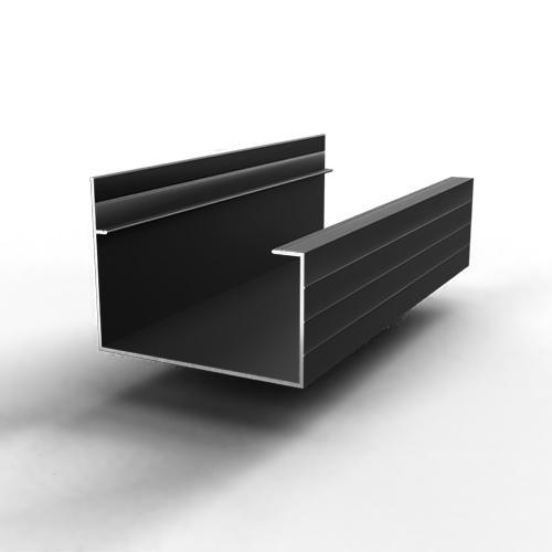 Aluminium goot-3000 mm-Zwart, Doe-het-zelf en Verbouw, Metalen, Ophalen of Verzenden