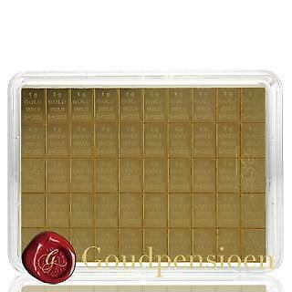 50 gram gouden Combibar (50 x 1 gram) 9999 Puur Goudbaren