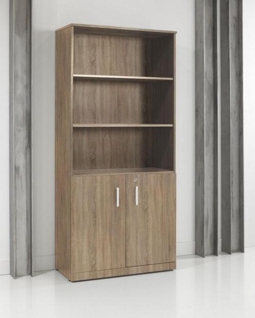 Executive klapdeurkast, 200x90x42 cm, midden eiken, Huis en Inrichting, Kasten | Boekenkasten, Nieuw, Ophalen of Verzenden
