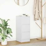 vidaXL Dressoir 29,5x34x76 cm spaanplaat wit, Huis en Inrichting, Kasten | Dressoirs, Verzenden, Nieuw, 25 tot 50 cm, Overige houtsoorten