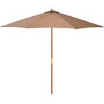 Bamboe - Tuinparasol - Parasol - Bamboe - Khaki, Tuin en Terras, Parasols, Ophalen of Verzenden, Nieuw