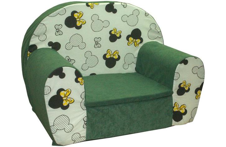 Kinderfauteuil - 60x40x45 cm - muis oren met gele strik -..., Kinderen en Baby's, Kinderkamer | Tafels en Stoelen, Nieuw, Ophalen of Verzenden