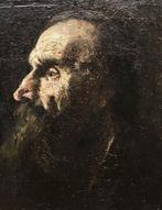 North-European School (XVIII) - Wise old man in profile, Antiek en Kunst