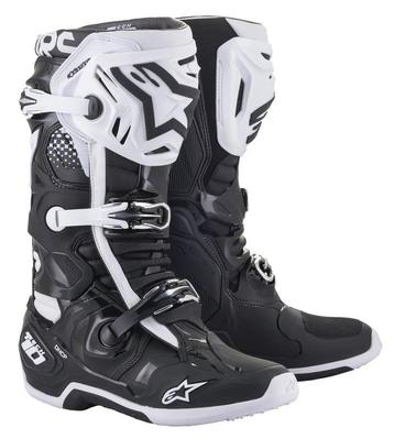 Alpinestars - Crosslaarzen Tech 10 Zwart/Wit beschikbaar voor biedingen