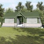 vidaXL Tenten met dak Groen 622 x 295 x 238 cm Polyester, Caravans en Kamperen, Tenten, Verzenden, Nieuw
