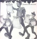 Spotprent over agressieve propaganda tegenover demonstrer..., Antiek en Kunst, Verzenden