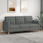 Donkergrijze 3-zitsbank - Tweedekansje - Comfortabel!, 150 tot 200 cm, 75 tot 100 cm, Ophalen of Verzenden, Eenvoudig, maar modern ontwerp