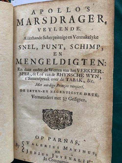 Apollos Marsdrager - 1728-1731, Antiek en Kunst, Antiek | Boeken en Bijbels