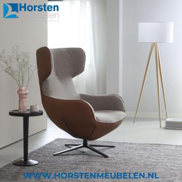 Draai Fauteuil | Relax stoel | HE Design | Mareina | Leer