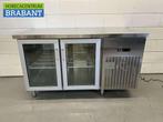 RVS Koelwerkbank 2 glasdeuren glazen deur 1/1 GN 139 cm 230V, Ophalen of Verzenden, Nieuw zonder verpakking