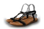Sub55 Sandalen in maat 39 Zwart | 10% extra korting, Verzenden, Zwart, Sandalen of Muiltjes, Sub55