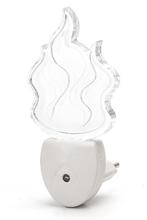 Nachtlampje RGB vlam | dagnachtsensor | 7 kleuren licht 0.5W, Verzenden, Nieuw