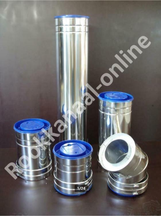 ISODUCT 125 MM-150MM ROOKKANAAL VOOR HOUT- en PELLETKACHEL, Huis en Inrichting, Kachels, Houtkachel, Nieuw, Hout, Ophalen of Verzenden