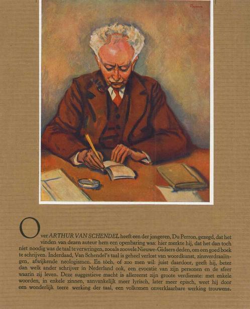 Portrait of Arthur Francois Emile van Schendel, Antiek en Kunst, Kunst | Etsen en Gravures