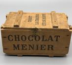 Chocolat Menier - Chocoladendoos MENIER - Reclamebord - Hout