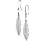 Trendy Veer Oorbellen - Echt Zilver, Hangers, Verzenden, Nieuw, Zilver