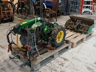 Tweewielige tractor Ferrari, Grondfrees beschikbaar voor biedingen