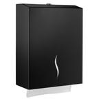 GGM Gastro | Papieren handdoekdispenser - voor 800 | PSPD8S, Verzenden, Nieuw, Zwart