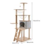 Nieuw Houten Kattenmeubel – Katten Krabmeubel 130cm Hout, Verzenden, Nieuw, Krabpaal