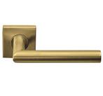 Deurklink BASICS LBII-19BSQR53 op geveerd rozet PVD mat goud, Doe-het-zelf en Verbouw, Hang- en Sluitwerk, Verzenden, Nieuw