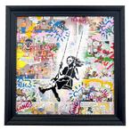 Koen Betjes (XXI) - Banksy’s Girl on a Swing x Love x, Antiek en Kunst